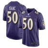 Adisa Isaac Baltimore Ravens Nike Team Delightful Game Jersey Purple