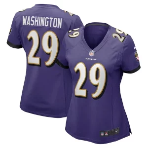 Ar'Darius Washington Baltimore Top - notch Ravens Nike Women's Player Game Jersey Purple