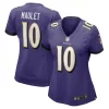 Arthur Maulet Baltimore Ravens Nike Women's Game High - quality Jersey Purple
