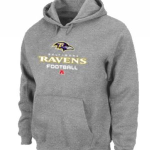 Baltimore Elegant Ravens Critical Victory Pullover Hoodie Grey
