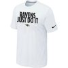Baltimore Elegant Ravens Just Do It White T Shirt