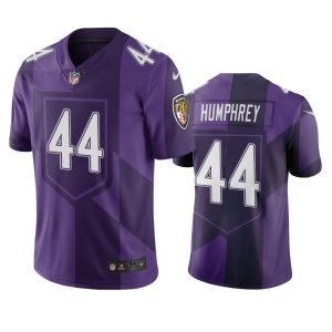 Baltimore Fantastic Ravens #44 Marlon Humphrey Purple Vapor Limited City Edition NFL Jersey