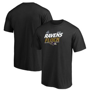 Baltimore Ravens 2019 NFL Premium Playoffs Bound Hometown Checkdown T Shirt Black