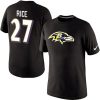 Baltimore Ravens #27 Ray Rice Name & Number Charming NFL T Shirt Black