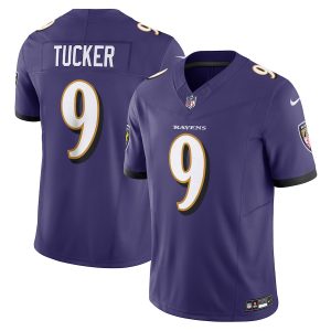 Baltimore Ravens #9 Justin Tucker Men's Purple Vapor F.U.S.E. High - quality Limited Jersey