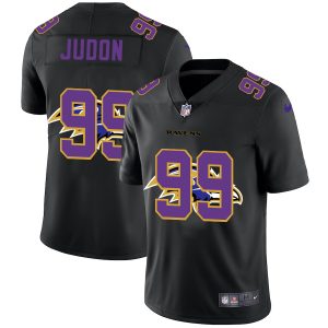 Baltimore Ravens #99 Matthew Judon Men's Team Logo Dual Overlap Striking Limited NFL Jersey Black