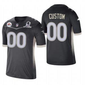 Baltimore Ravens Custom 2021 AFC Pro Bowl Game Anthracite NFL Jersey Notable