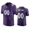 Baltimore Ravens Custom Purple Vapor Limited City Edition NFL Exceptional Jersey