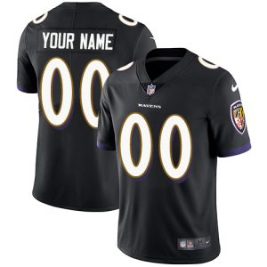Baltimore Ravens Customized Black Impressive Alternate Stitched Vapor Untouchable Limited Men's NFL Jersey