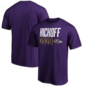 Baltimore Ravens Fanatics Branded Kickoff Exquisite 2020 T Shirt Purple