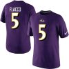 Baltimore Ravens Gorgeous #5 Joe Flacco Pride Name & Number NFL T Shirt Purple