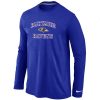 Baltimore Ravens Heart & Soul Sophisticated Long Sleeve T Shirt Blue