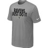 Baltimore Ravens Just Do It Light Grey Notable T Shirt