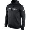 Baltimore Ravens KO Speed Wordmark Performance Hoodie Black Amazing