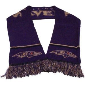 Baltimore Ravens Luxurious Ladies Metallic Thread Scarf Purple