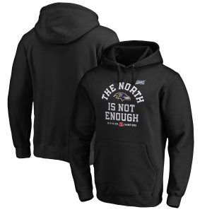 Baltimore Ravens NFL 2019 AFC North Division Champions Cover Two Fantastic Pullover Hoodie Black
