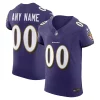 Baltimore Ravens Nike Vapor F.U.S.E. Elite Custom Jersey Purple Exceptional