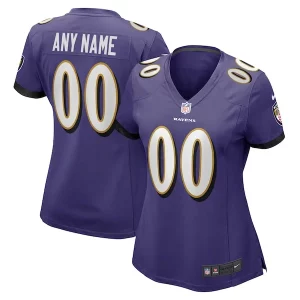 Baltimore Ravens Nike Women's Custom Game Superb Jersey Purple