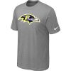 Baltimore Ravens Sideline Legend Splendid Authentic Logo Dri FIT NFL T Shirt Light Grey