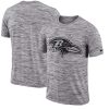 Baltimore Ravens Sideline Legend Velocity Travel Terrific Performance T Shirt Heathered Black