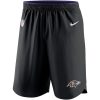 Baltimore Ravens Sideline Vapor Performance Shorts Black Superb