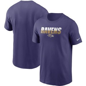 Baltimore Ravens Split T Shirt Captivating Purple