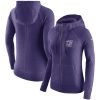 Baltimore Ravens Women's Gym Vintage Full Zip Hoodie Purple Delightful