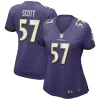 Bart Scott Baltimore Ravens Nike Women's Game Retired Player Jersey Purple Alluring
