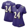 Beau Brade Baltimore Splendid Ravens Nike Women's Game Jersey Purple