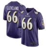 Ben Cleveland Baltimore Ravens Nike Game Exquisite Jersey Purple