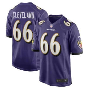 Ben Cleveland Baltimore Ravens Nike Game Exquisite Jersey Purple
