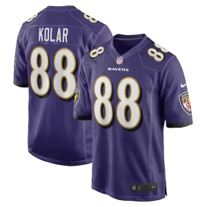 Charlie Kolar Notable Baltimore Ravens Nike Player Game Jersey Purple