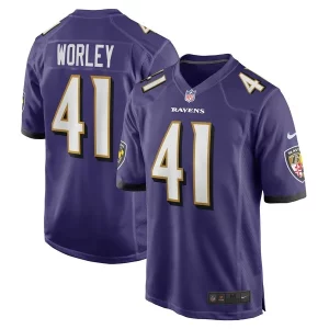 Daryl Worley Baltimore Ravens Nike Game Player Captivating Jersey Purple