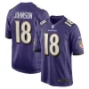Diontae Johnson Baltimore Ravens Nike Player Game Jersey Impressive Purple