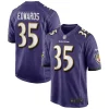 Gus Gorgeous Edwards Baltimore Ravens Nike Game Jersey Purple