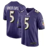 Jalyn Armour Davis Magnificent Baltimore Ravens Nike Game Player Jersey Purple