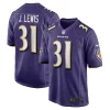Jamal Lewis Baltimore Ravens Nike Game Retired Player Notable Jersey Purple