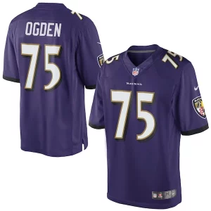 Jonathan Alluring Ogden Baltimore Ravens Nike Retired Player Limited Jersey Purple