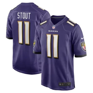 Jordan Stout Amazing Baltimore Ravens Nike Player Game Jersey Purple