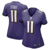 Jordan Stout Baltimore Ravens Nike Women's Player Game Jersey Terrific Purple