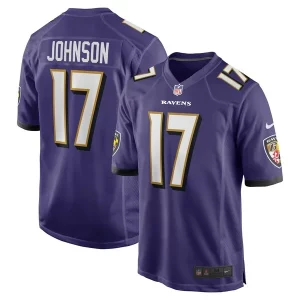 Josh Johnson Baltimore Ravens Nike Team Game Jersey Superb Purple