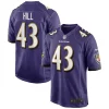 Justice Hill Baltimore Splendid Ravens Nike Game Jersey Purple