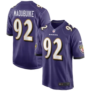 Justin Madubuike Baltimore Ravens Nike Game Player Jersey Purple Marvelous