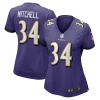Keaton Mitchell Baltimore Ravens Amazing Nike Women's Game Jersey Purple