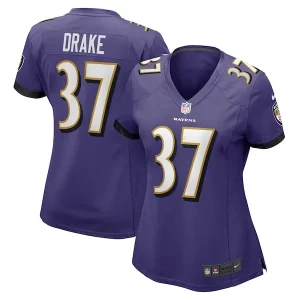 Kenyan Drake Baltimore Ravens Nike Women's Game Elegant Jersey Purple