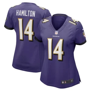 Kyle Hamilton Baltimore Ravens Nike Magnificent Women's Player Game Jersey Purple