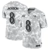 Lamar Glamorous Jackson Baltimore Ravens Nike 2024 Salute to Service Limited Jersey Arctic Camo