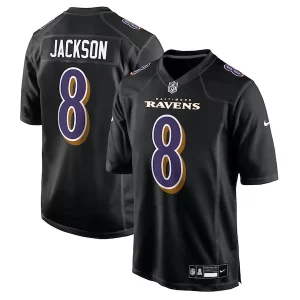 Lamar Jackson Baltimore Distinguished Ravens Nike Fashion Jersey Carbon Black