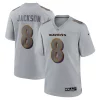 Lamar Jackson Baltimore Exquisite Ravens Nike Atmosphere Fashion Game Jersey Gray