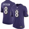 Lamar Jackson Baltimore Ravens Elegant Nike Speed Machine Limited Jersey Purple